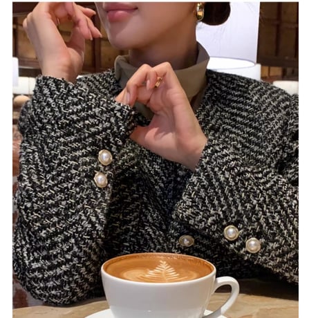 Classic Tweed Pearl Jacket