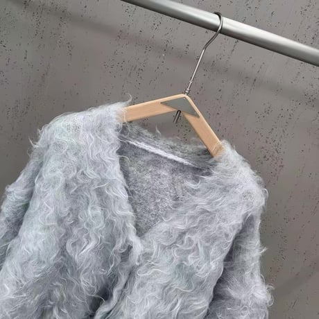 Luxe Curly Mohair Cardigan
