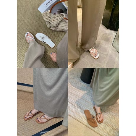 Luxe Buckle Flat Sandals
