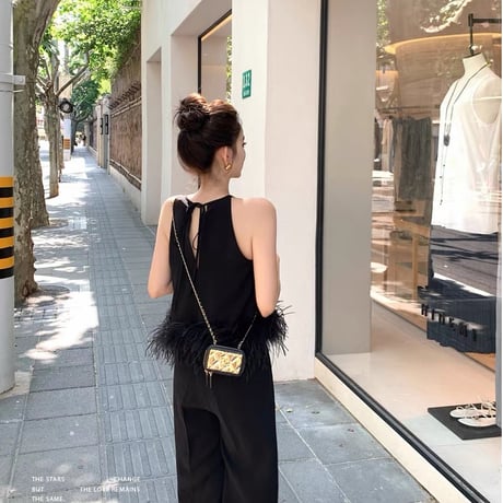 Feather Hem Linen Touch Sleeveless Top