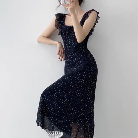 Étoile Polka Dot Maxi Dress