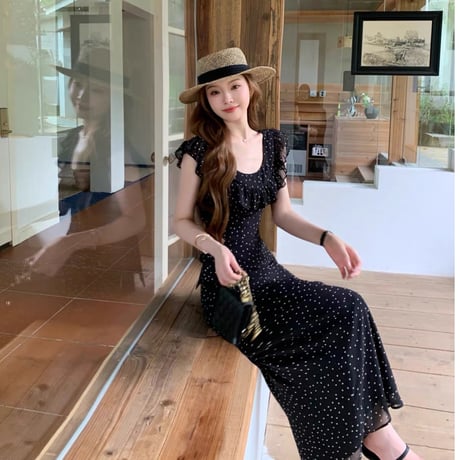 Étoile Polka Dot Maxi Dress