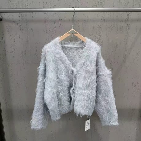 Luxe Curly Mohair Cardigan