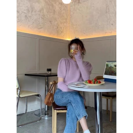 Élise Puff Sleeve Knit Set