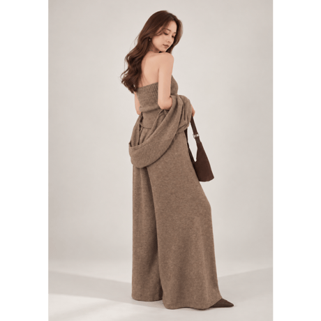 Halter Knit Layered Cardigan 3Set