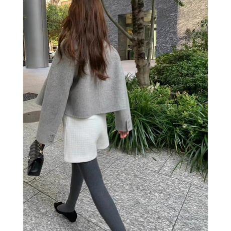 Asymmetry Button Touch Jacket