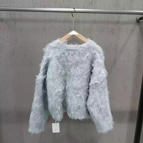 Luxe Curly Mohair Cardigan