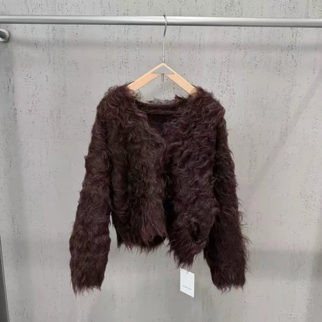 Luxe Curly Mohair Cardigan