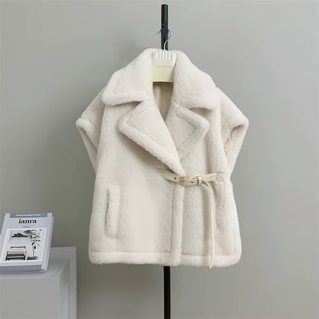 Teddy Belted Vest Coat