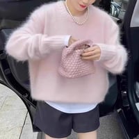 Rosé Fluffy Knit
