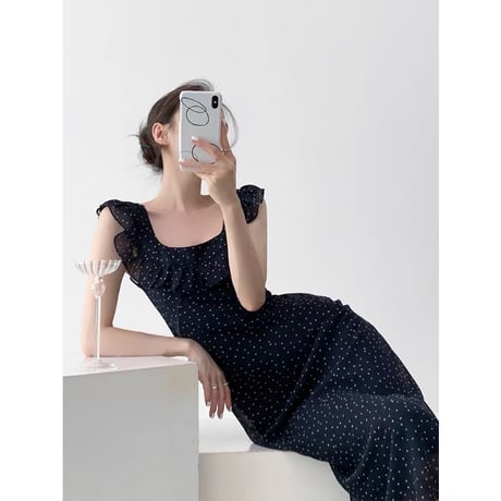 Étoile Polka Dot Maxi Dress