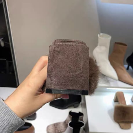 Luxe Fur Square Mule