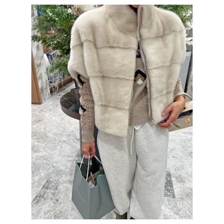Luxe Fur High-Neck Vest