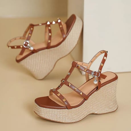 Riviera Stud Wedge Sandals
