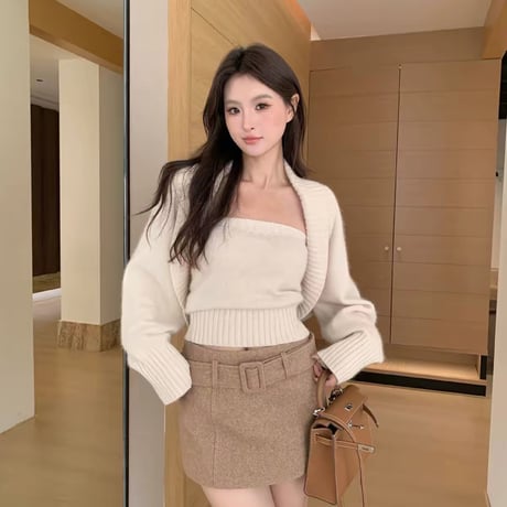 Layered Bolero Knit Set