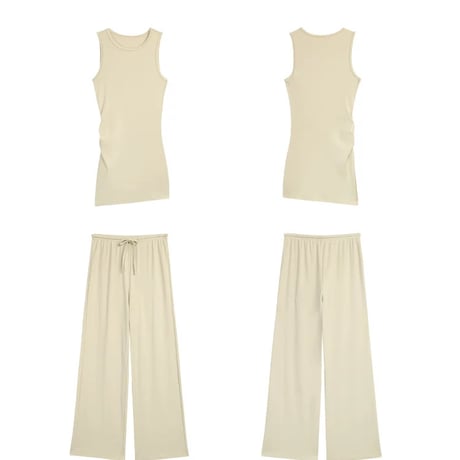 Relax Wide Sleeveless Setup