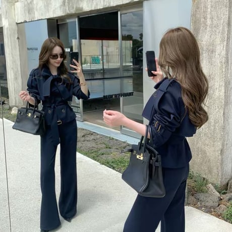 Élise Ribbon Short Trench Jacket