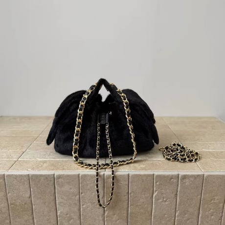 Fur Chain Hobo Bag