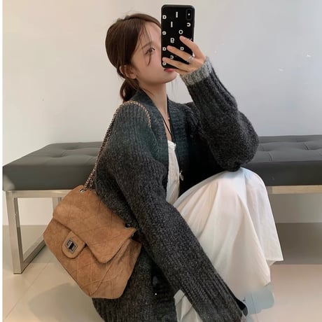Quilted Suede Chain Shoulder Bag