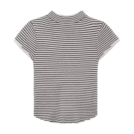 Back Button Rib Knit Top