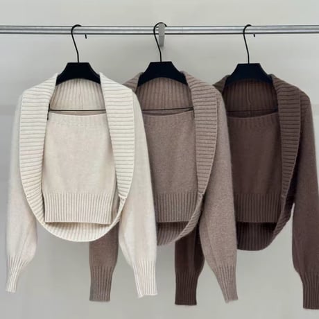 Layered Bolero Knit Set