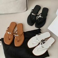 Luxe Buckle Flat Sandals
