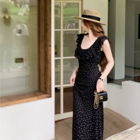 Étoile Polka Dot Maxi Dress
