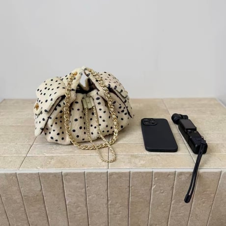 Fur Chain Hobo Bag