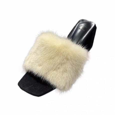 Luxe Fur Square Mule