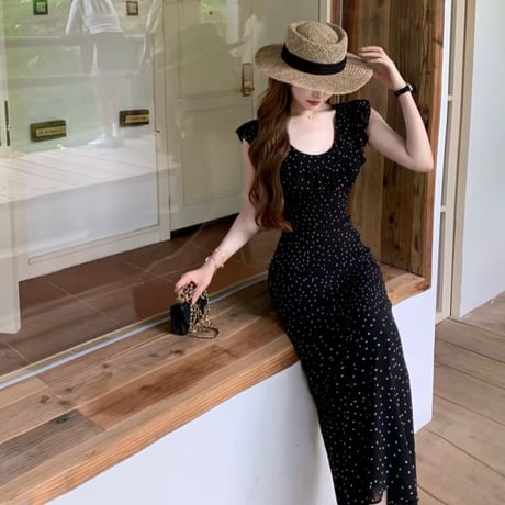 Étoile Polka Dot Maxi Dress