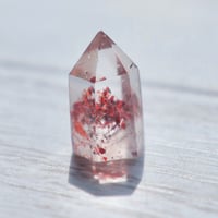 ［ポイント］［一点もの］ファイナルグレード［プチプラ］ファイアクォーツポイント　〜透明な火を抱く〜【行動する力を戻す】約15mm