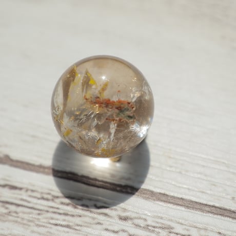 ［丸玉］［一点もの］［プチプラ］オーロラクォーツ 〜虹を閉じ込めた小さな世界〜【前向きな流れを呼び込む】約15mm