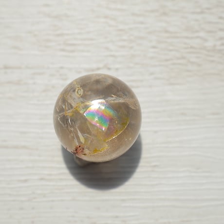 ［丸玉］［一点もの］［プチプラ］オーロラクォーツ 〜虹を閉じ込めた小さな世界〜【前向きな流れを呼び込む】約15mm