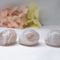 ［タンブル］［一点もの］［レア］水入りメノウ 〜渦模様の中に閉じ込めた水〜 22.7〜25.1g