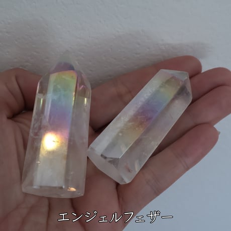 ［ポイント］選べる3タイプ レインボーオーラ・エンジェルオーラクォーツ 〜虹色の光をまとう〜【気持ちを軽く切り替える】約60〜70mm