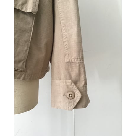 Military shirt jacket/ top khaki