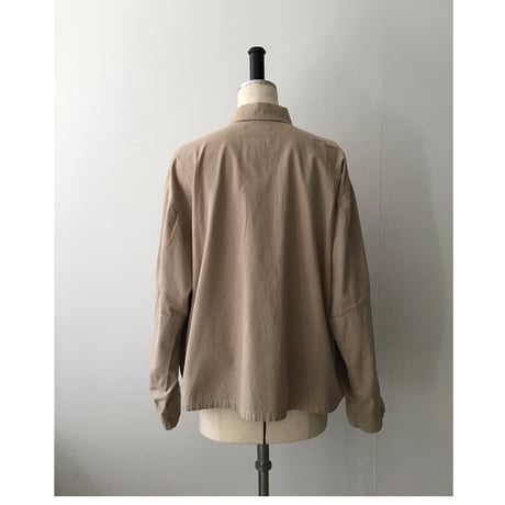 Military shirt jacket/ top khaki