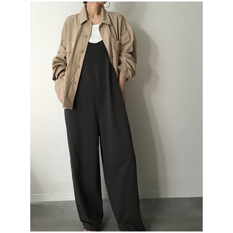 Military shirt jacket/ top khaki