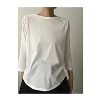 Cotton raglan t/ river【white】