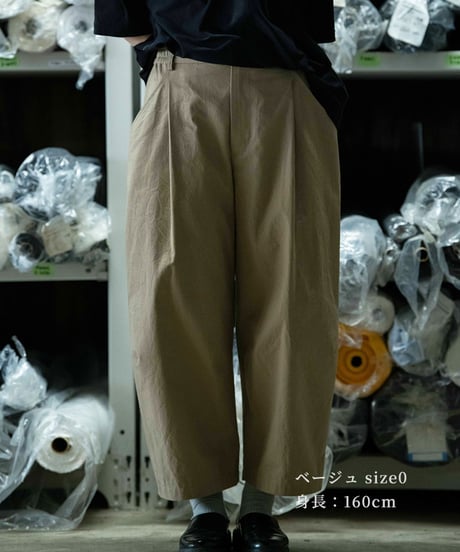 『予約販売 8月上旬発送』【 ORIYATO 】 ウィーバーパンツ ( ベージュ )