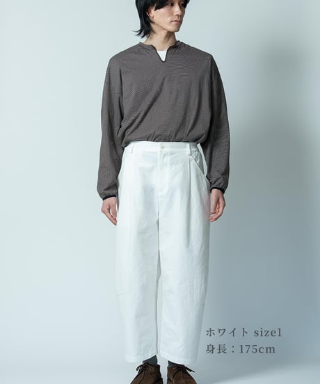 『予約販売 8月上旬発送』【 ORIYATO 】ウィーバーパンツ ( ホワイト )