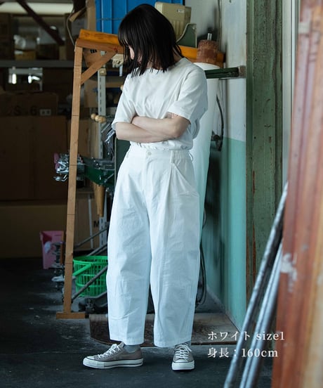 『予約販売 8月上旬発送』【 ORIYATO 】ウィーバーパンツ ( ホワイト )