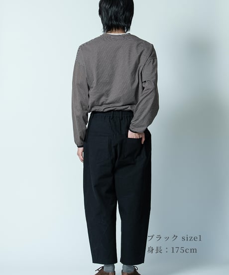 『予約販売 8月上旬発送』【 ORIYATO 】 ウィーバーパンツ ( ブラック )
