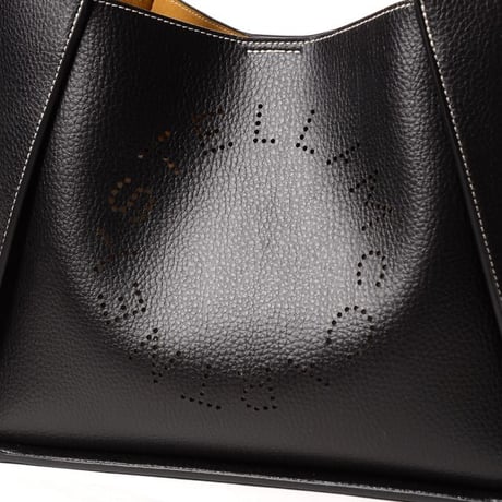 ステラマッカートニー stella mccartney ロゴクロスボディバッグ ヴィーガン素材 ブラック 正規取扱