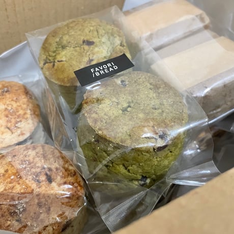 チョコと抹茶系スコーン〇□set（5種10点サンド入り）