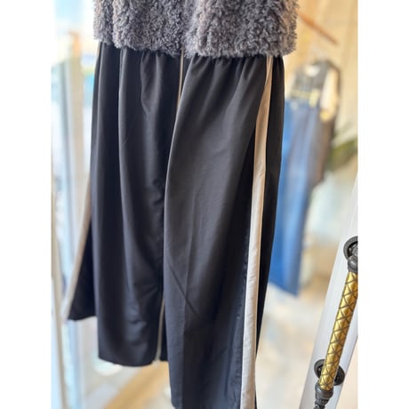 ファー×タフタ2wayワンピース