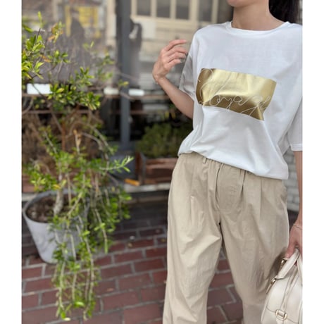 箔プリントドライタッチTシャツ