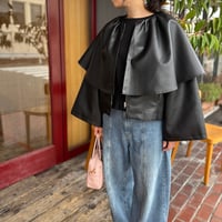 エコレザーケープジャケット