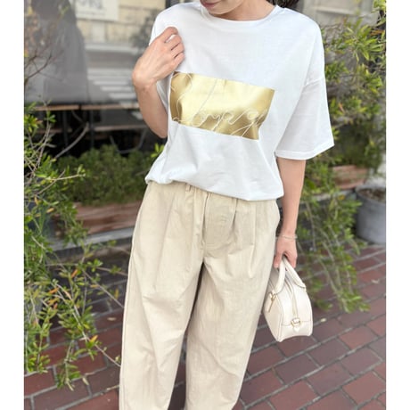 箔プリントドライタッチTシャツ