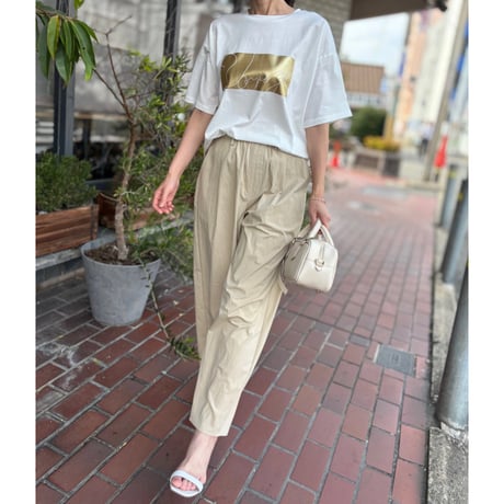 箔プリントドライタッチTシャツ